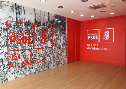 Rotulacion Local PSOE Alcobendas